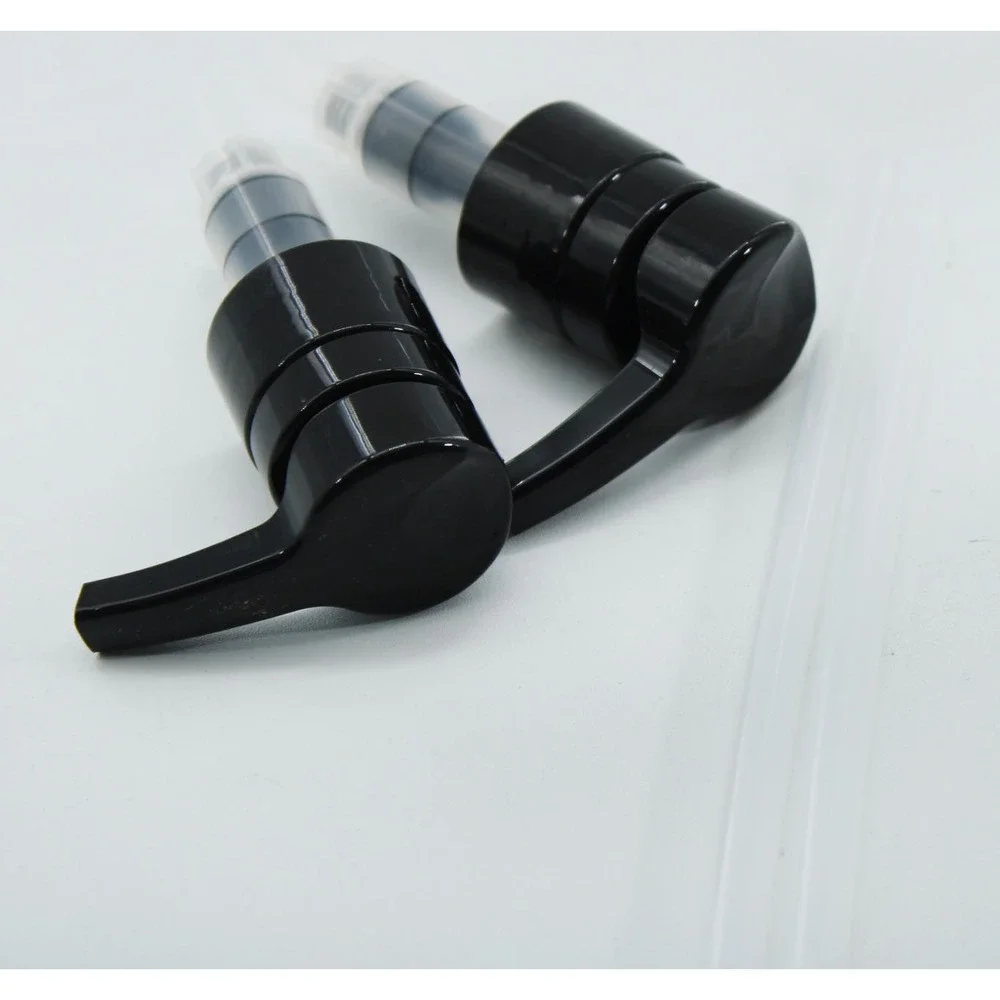 2 Pack Black Lotion Soap Pump Replacement Tops with Dip Tubes for Bottles